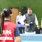 बहुद्देशीय क्रीड़ा हॉल में 87वें इंटर स्टेट जूनियर एवं यूथ नेशनल टेबल टेनिस चैंपियनशिप का शुभारंभ