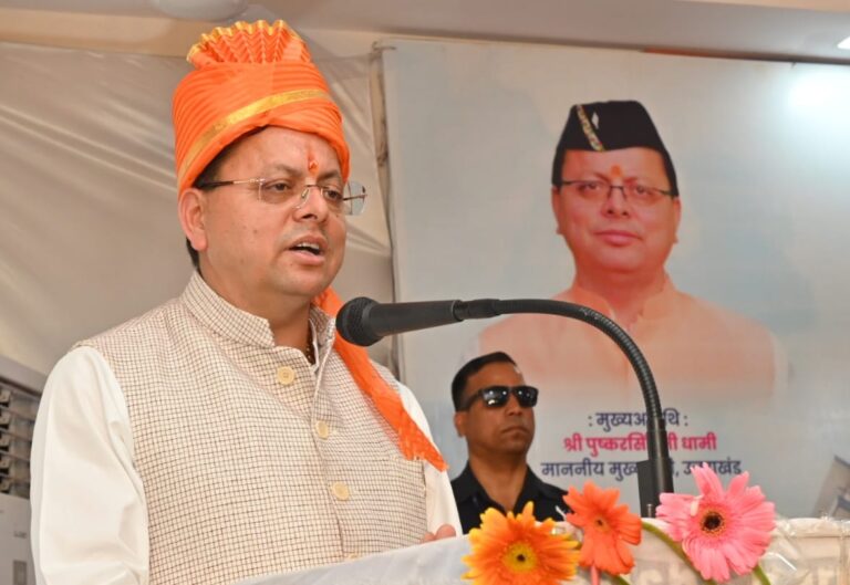 मुख्यमंत्री पुष्कर सिंह धामी ने हरिद्वार में नव निर्मित आनंद धर्मशाला ट्रस्ट का किया लोकार्पण