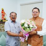 मुख्यमंत्री पुष्कर सिंह धामी से राजस्थान विधानसभा अध्यक्ष वासुदेव देवनानी ने की शिष्टाचार भेंट
