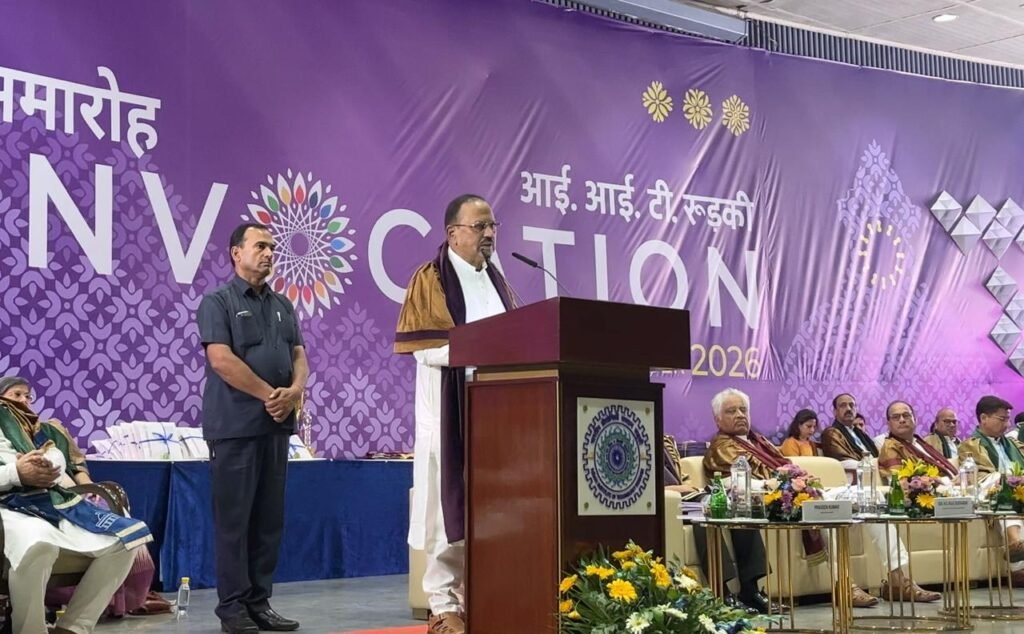 आईआईटी रुड़की दीक्षांत समारोह 2026 में स्नातक उत्कृष्टता, नवाचार और राष्ट्र निर्माण का उत्सव