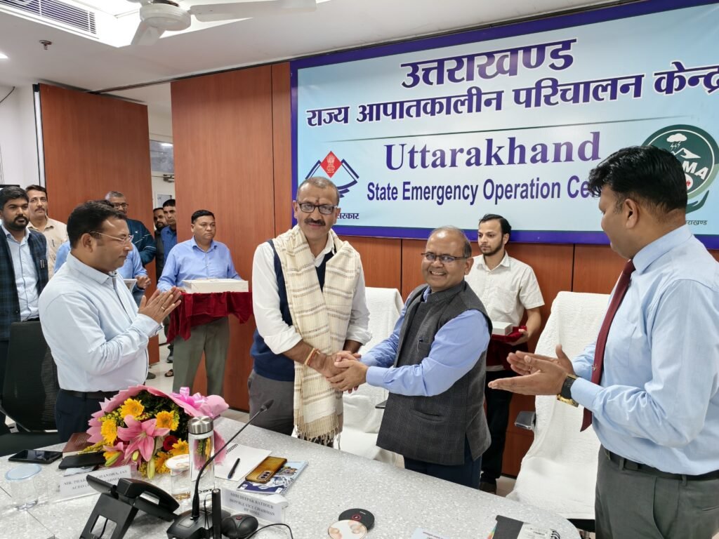 उत्तराखण्ड के आपदा प्रबंधन माॅडल के रूबरू हुए एचपीएसडीएमए के उपाध्यक्ष दीपक राठौर 